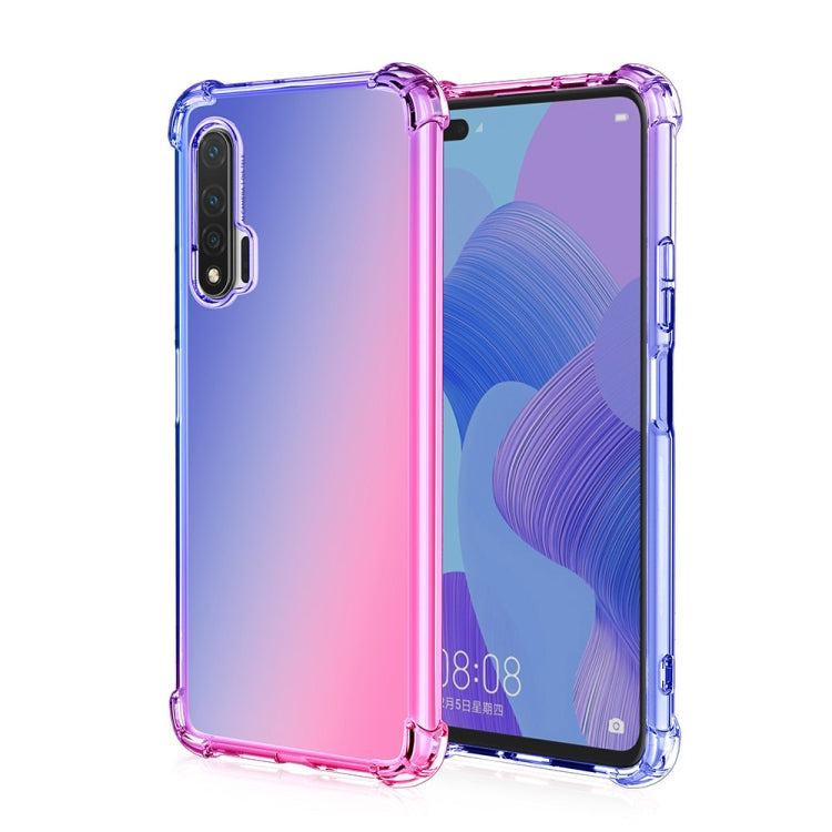 Four-Corner Airbag Shockproof Gradient Color TPU Protective Case, For Huawei nova 6