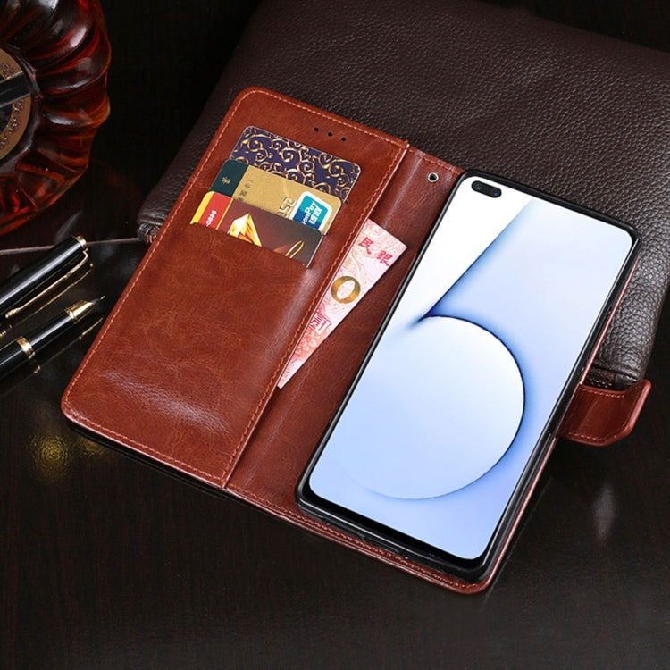 idewei Crazy Horse Texture Horizontal Flip Leather Case with Holder & Card Slots & Wallet, For OPPO Realme X3, For ZTE Axon 11 SE 5G