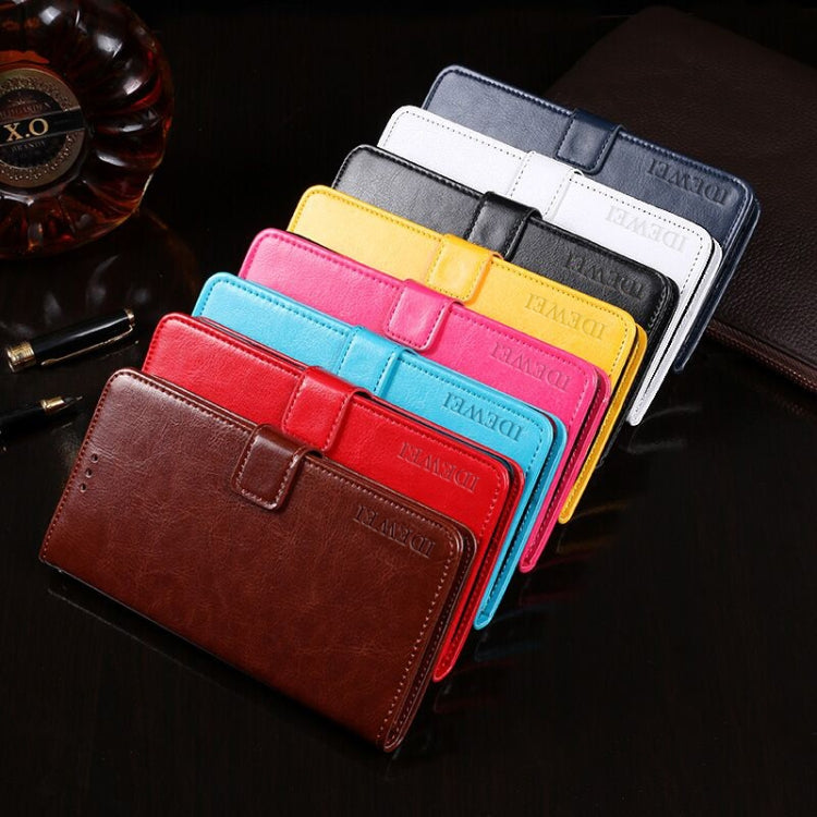 idewei Crazy Horse Texture Horizontal Flip Leather Case with Holder & Card Slots & Wallet, For OPPO Realme X3, For ZTE Axon 11 SE 5G