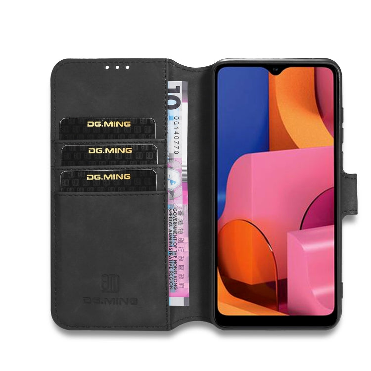 DG.MING Retro Oil Side Horizontal Flip Case, For Samsung Galaxy A21 (EU Version), For Xiaomi Redmi 10X 4G / Redmi Note 9