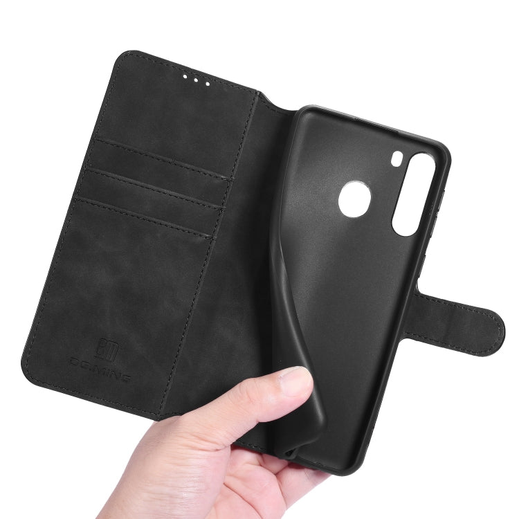 DG.MING Retro Oil Side Horizontal Flip Case, For Samsung Galaxy A21 (EU Version), For Xiaomi Redmi 10X 4G / Redmi Note 9