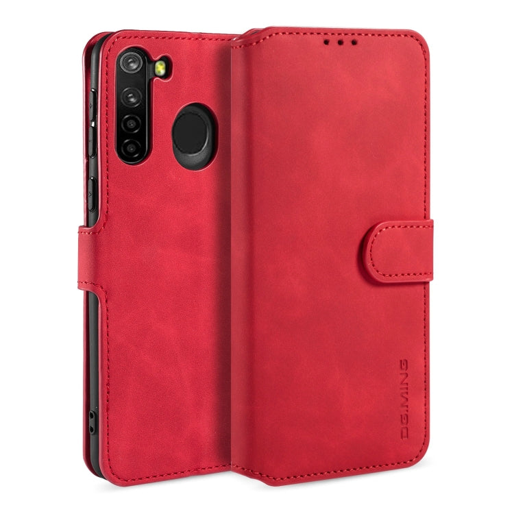 DG.MING Retro Oil Side Horizontal Flip Case, For Samsung Galaxy A21 (EU Version), For Xiaomi Redmi 10X 4G / Redmi Note 9