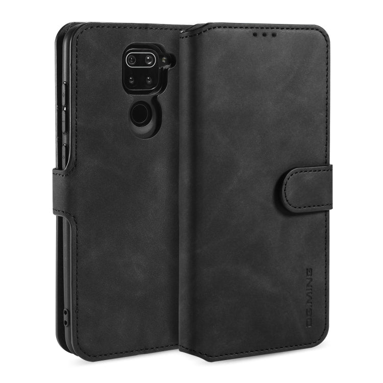 DG.MING Retro Oil Side Horizontal Flip Case, For Samsung Galaxy A21 (EU Version), For Xiaomi Redmi 10X 4G / Redmi Note 9