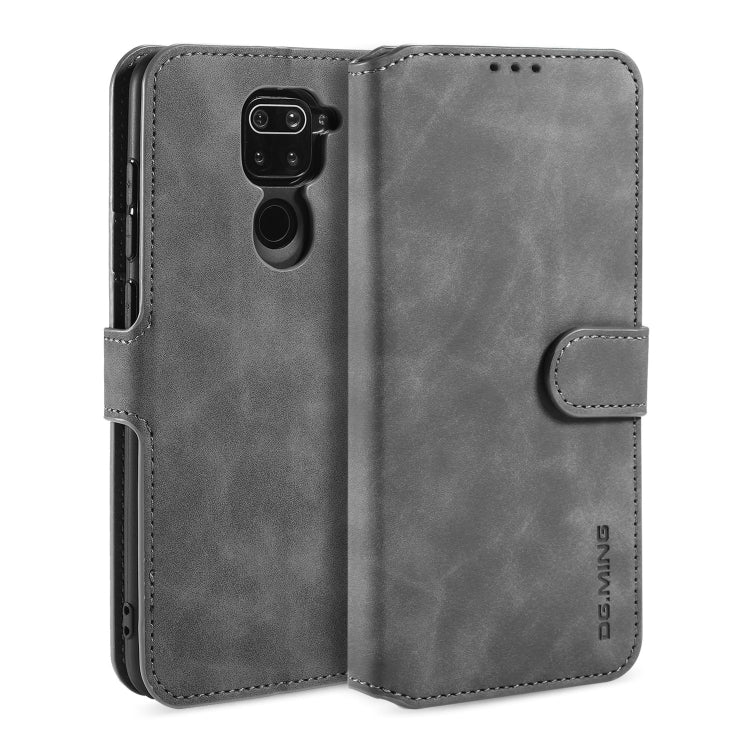 DG.MING Retro Oil Side Horizontal Flip Case, For Samsung Galaxy A21 (EU Version), For Xiaomi Redmi 10X 4G / Redmi Note 9