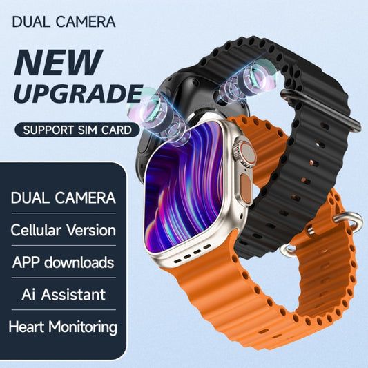 GS37 1.95 inch Screen Smart Phone Watch, Android 9.0, Spreadtrum SL8541E, Network: 4G, Single Nano SIM, Front & Rear Camera