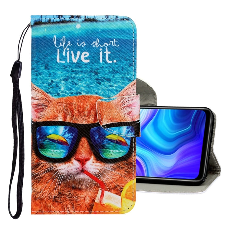 3D Colored Drawing Horizontal Flip PU Leather Case with Holder & Card Slots & Wallet, For Samsung Galaxy A21s, For Huawei P smart 2020, For Huawei Y5p, For Huawei Y6p, For Xiaomi Redmi 9, For Xiaomi Redmi 9A