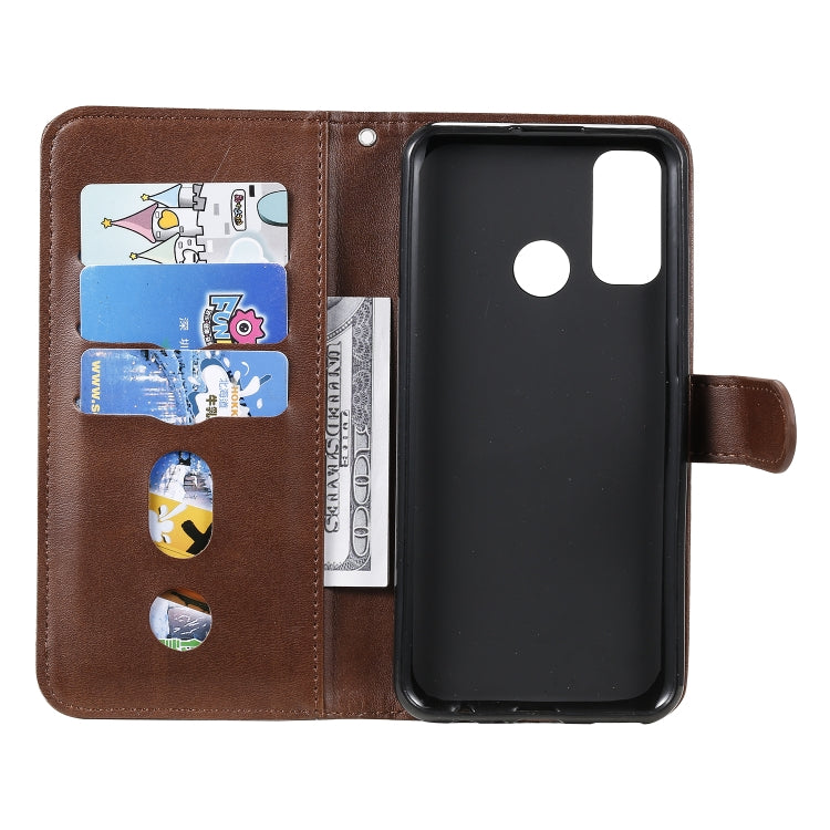 Fashion Calf Texture Zipper Horizontal Flip Leather Case with Stand & Card Slots & Wallet Function, For Huawei P smart 2020, For Huawei P40 Lite (5G) / Nova 7 SE, For Huawei Y5p, For Huawei Y6p