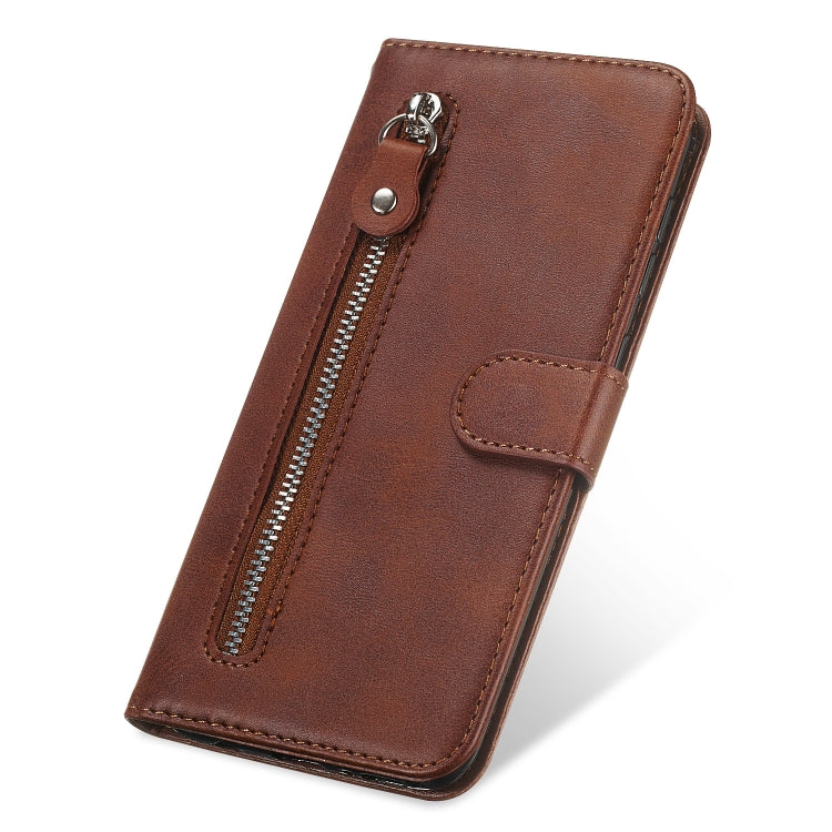 Fashion Calf Texture Zipper Horizontal Flip Leather Case with Stand & Card Slots & Wallet Function, For Huawei P smart 2020, For Huawei P40 Lite (5G) / Nova 7 SE, For Huawei Y5p, For Huawei Y6p