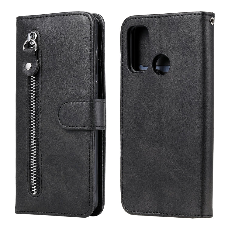 Fashion Calf Texture Zipper Horizontal Flip Leather Case with Stand & Card Slots & Wallet Function, For Huawei P smart 2020, For Huawei P40 Lite (5G) / Nova 7 SE, For Huawei Y5p, For Huawei Y6p