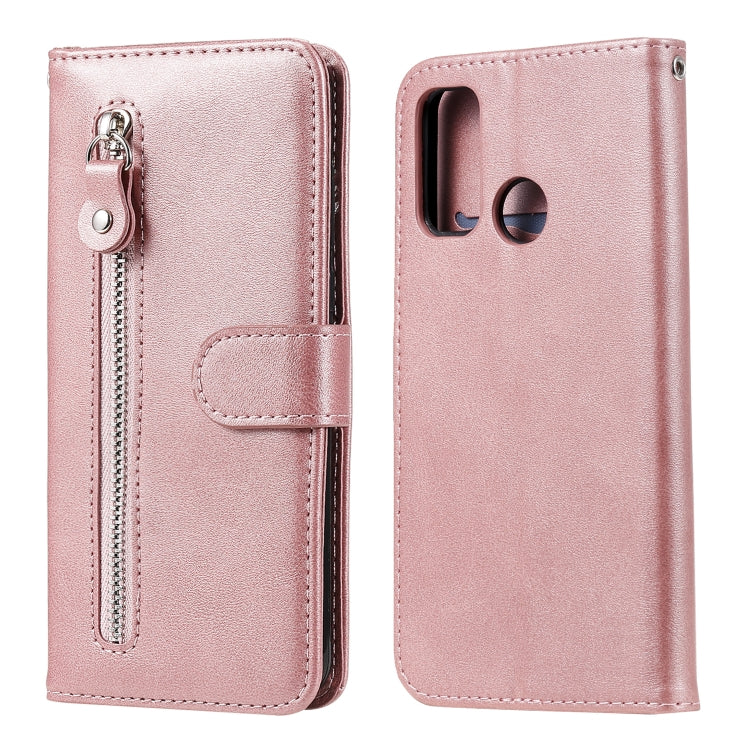 Fashion Calf Texture Zipper Horizontal Flip Leather Case with Stand & Card Slots & Wallet Function, For Huawei P smart 2020, For Huawei P40 Lite (5G) / Nova 7 SE, For Huawei Y5p, For Huawei Y6p