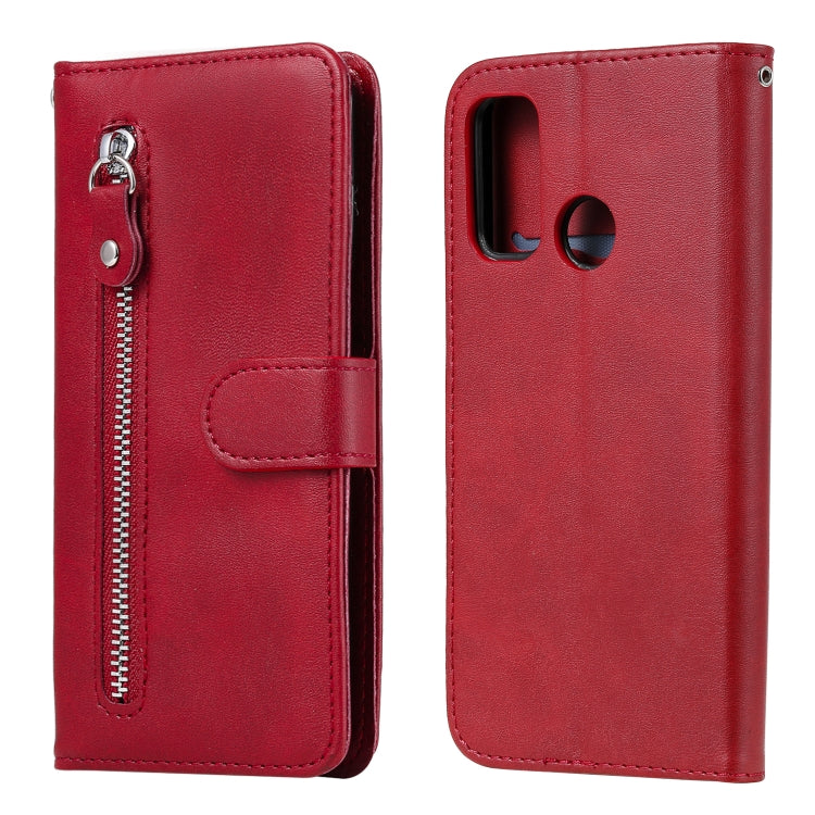 Fashion Calf Texture Zipper Horizontal Flip Leather Case with Stand & Card Slots & Wallet Function, For Huawei P smart 2020, For Huawei P40 Lite (5G) / Nova 7 SE, For Huawei Y5p, For Huawei Y6p