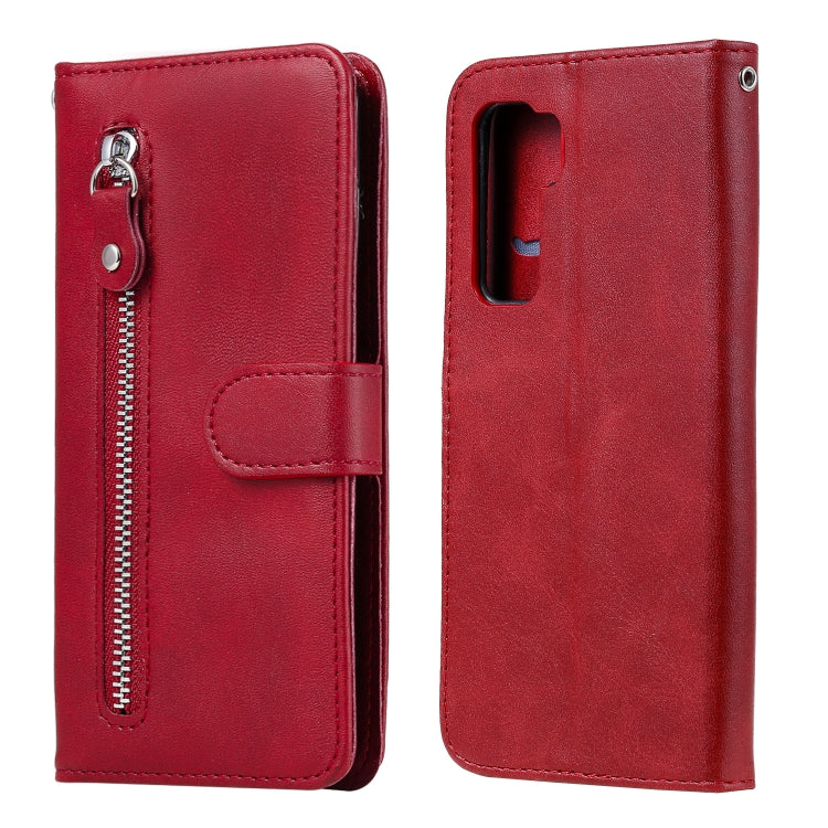 Fashion Calf Texture Zipper Horizontal Flip Leather Case with Stand & Card Slots & Wallet Function, For Huawei P smart 2020, For Huawei P40 Lite (5G) / Nova 7 SE, For Huawei Y5p, For Huawei Y6p
