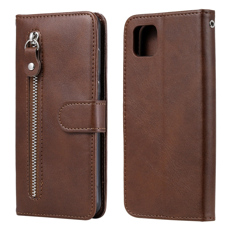 Fashion Calf Texture Zipper Horizontal Flip Leather Case with Stand & Card Slots & Wallet Function, For Huawei P smart 2020, For Huawei P40 Lite (5G) / Nova 7 SE, For Huawei Y5p, For Huawei Y6p