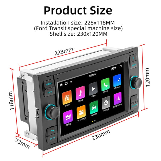 For Ford Transit 7 inch Android Navigation Machine Supports WiFi / GPS / RDS