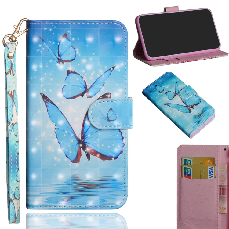 3D Painted Pattern Horizontal Flip TPU + PU Leather Case with Holder & Wallet & Card slot & Lanyard, For Huawei P40 lite, For Huawei P smart 2020