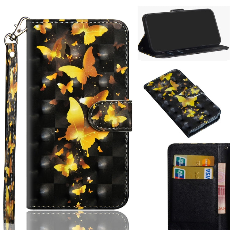 3D Painted Pattern Horizontal Flip TPU + PU Leather Case with Holder & Wallet & Card slot & Lanyard, For Huawei P40 lite, For Huawei P smart 2020