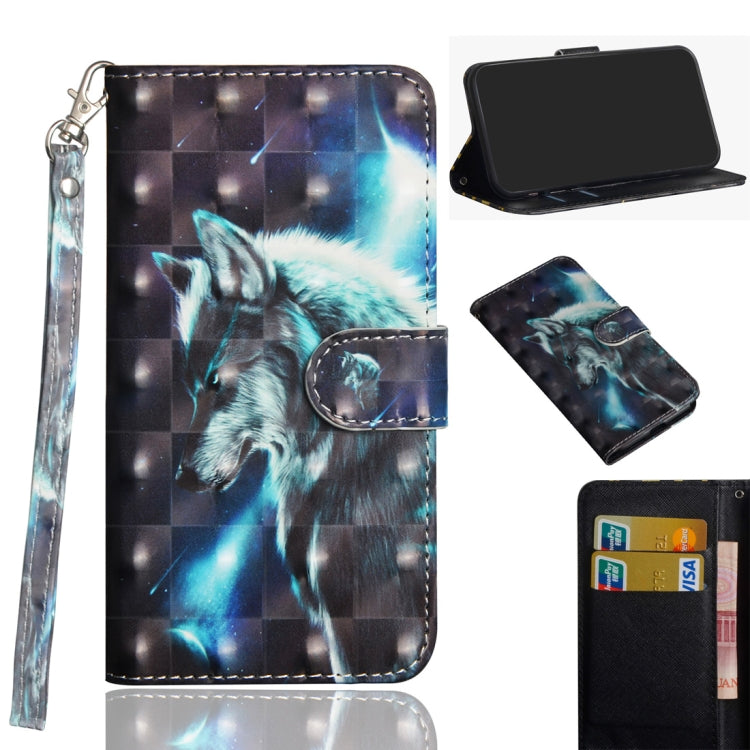 3D Painted Pattern Horizontal Flip TPU + PU Leather Case with Holder & Wallet & Card slot & Lanyard, For Huawei P40 lite, For Huawei P smart 2020