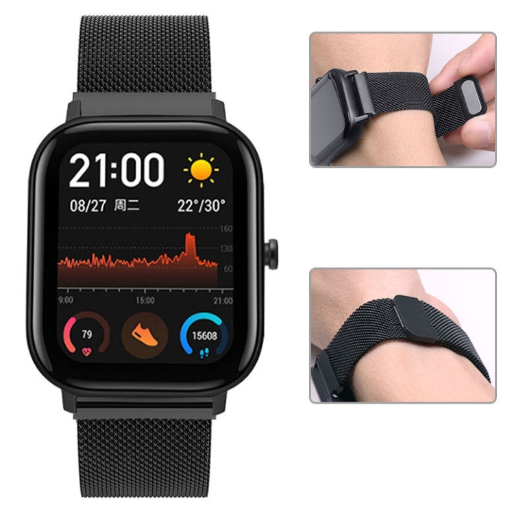 For Huami Amazfit GTS 20mm Milanese Magnetic Metal Replacement Strap Watchband