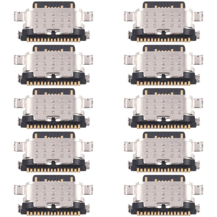 10pcs Original Charging Port Connector, For Infinix Smart 9 HD X6532C, For Infinix Smart 9 X6532, For Infinix Hot 50 4G X6882, For Infinix Smart 8 Pro X6525B, For Infinix Smart 8 Plus X6526, For Infinix GT 20 Pro 5G X6871, For Infinix Note 40 Pro 4G X6...