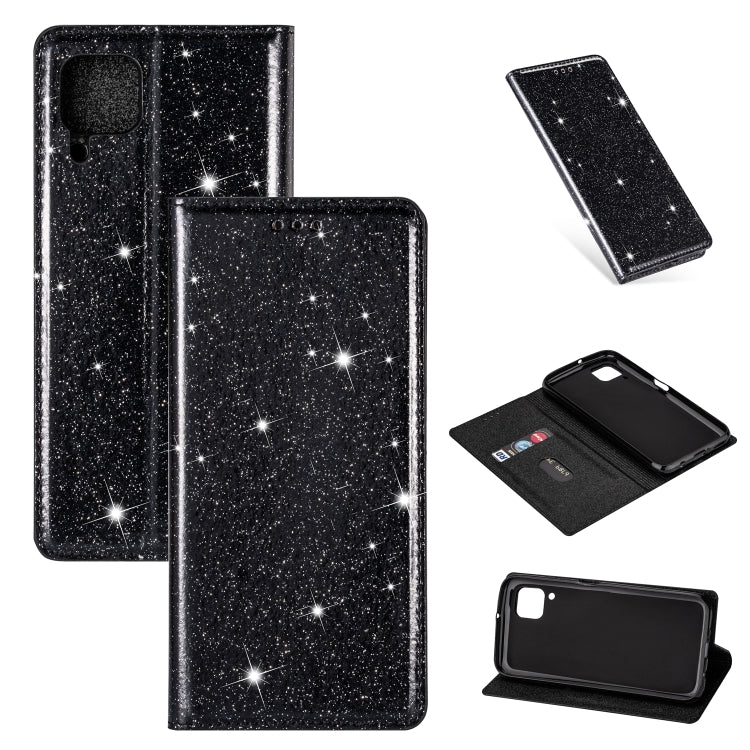 Ultrathin Glitter Magnetic Horizontal Flip Leather Case with Holder & Card Slots, For Huawei P40 Lite, For Huawei P40, For Huawei P40 Pro, For Huawei Mate 20 Pro, For Huawei Mate 10 Lite, For Huawei Mate 10 Pro, For Huawei Mate 20, For Huawei Mate 20 L...