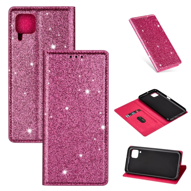 Ultrathin Glitter Magnetic Horizontal Flip Leather Case with Holder & Card Slots, For Huawei P40 Lite, For Huawei P40, For Huawei P40 Pro, For Huawei Mate 20 Pro, For Huawei Mate 10 Lite, For Huawei Mate 10 Pro, For Huawei Mate 20, For Huawei Mate 20 L...