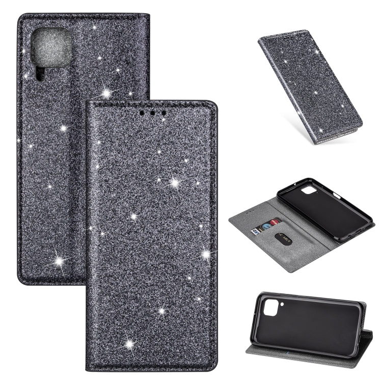 Ultrathin Glitter Magnetic Horizontal Flip Leather Case with Holder & Card Slots, For Huawei P40 Lite, For Huawei P40, For Huawei P40 Pro, For Huawei Mate 20 Pro, For Huawei Mate 10 Lite, For Huawei Mate 10 Pro, For Huawei Mate 20, For Huawei Mate 20 L...