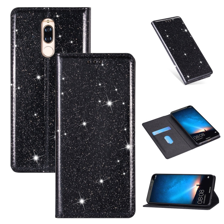 Ultrathin Glitter Magnetic Horizontal Flip Leather Case with Holder & Card Slots, For Huawei P40 Lite, For Huawei P40, For Huawei P40 Pro, For Huawei Mate 20 Pro, For Huawei Mate 10 Lite, For Huawei Mate 10 Pro, For Huawei Mate 20, For Huawei Mate 20 L...