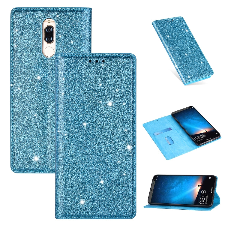 Ultrathin Glitter Magnetic Horizontal Flip Leather Case with Holder & Card Slots, For Huawei P40 Lite, For Huawei P40, For Huawei P40 Pro, For Huawei Mate 20 Pro, For Huawei Mate 10 Lite, For Huawei Mate 10 Pro, For Huawei Mate 20, For Huawei Mate 20 L...
