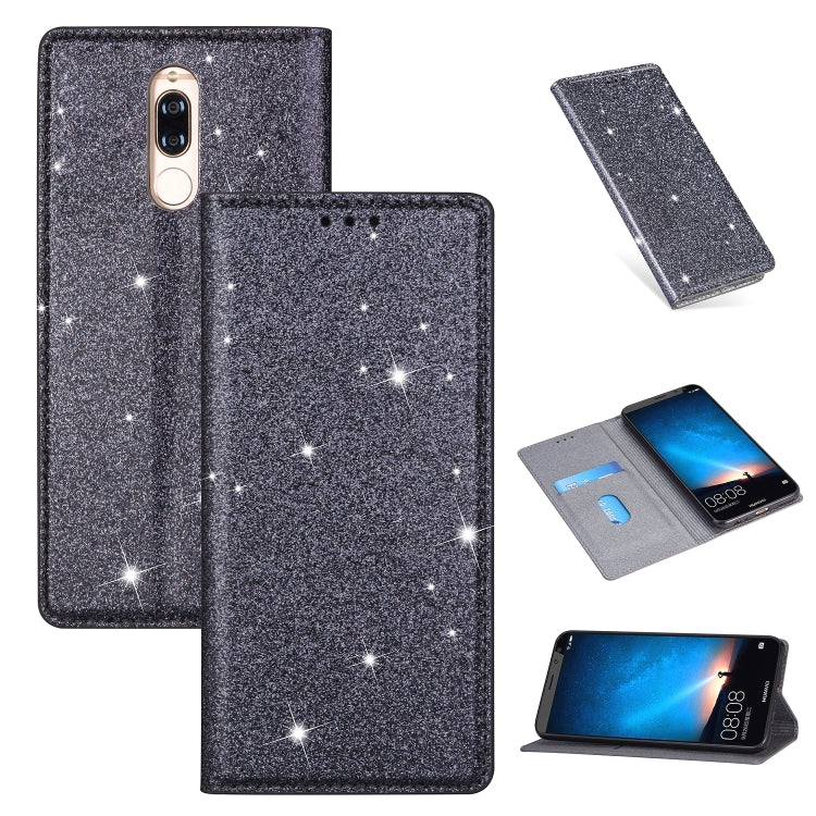 Ultrathin Glitter Magnetic Horizontal Flip Leather Case with Holder & Card Slots, For Huawei P40 Lite, For Huawei P40, For Huawei P40 Pro, For Huawei Mate 20 Pro, For Huawei Mate 10 Lite, For Huawei Mate 10 Pro, For Huawei Mate 20, For Huawei Mate 20 L...