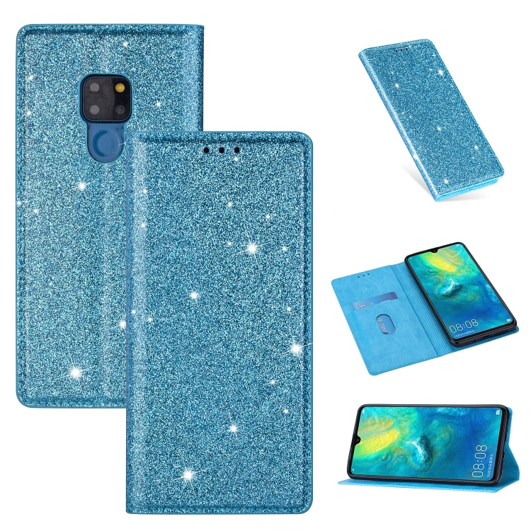 Ultrathin Glitter Magnetic Horizontal Flip Leather Case with Holder & Card Slots, For Huawei P40 Lite, For Huawei P40, For Huawei P40 Pro, For Huawei Mate 20 Pro, For Huawei Mate 10 Lite, For Huawei Mate 10 Pro, For Huawei Mate 20, For Huawei Mate 20 L...