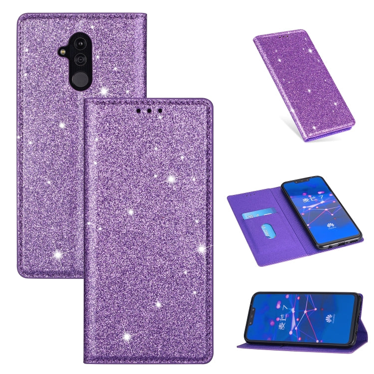 Ultrathin Glitter Magnetic Horizontal Flip Leather Case with Holder & Card Slots, For Huawei P40 Lite, For Huawei P40, For Huawei P40 Pro, For Huawei Mate 20 Pro, For Huawei Mate 10 Lite, For Huawei Mate 10 Pro, For Huawei Mate 20, For Huawei Mate 20 L...