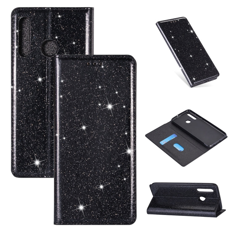 Ultrathin Glitter Magnetic Horizontal Flip Leather Case with Holder & Card Slots, For Huawei P40 Lite, For Huawei P40, For Huawei P40 Pro, For Huawei Mate 20 Pro, For Huawei Mate 10 Lite, For Huawei Mate 10 Pro, For Huawei Mate 20, For Huawei Mate 20 L...
