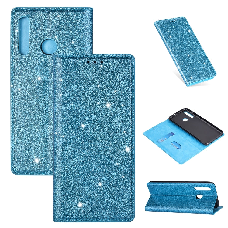 Ultrathin Glitter Magnetic Horizontal Flip Leather Case with Holder & Card Slots, For Huawei P40 Lite, For Huawei P40, For Huawei P40 Pro, For Huawei Mate 20 Pro, For Huawei Mate 10 Lite, For Huawei Mate 10 Pro, For Huawei Mate 20, For Huawei Mate 20 L...