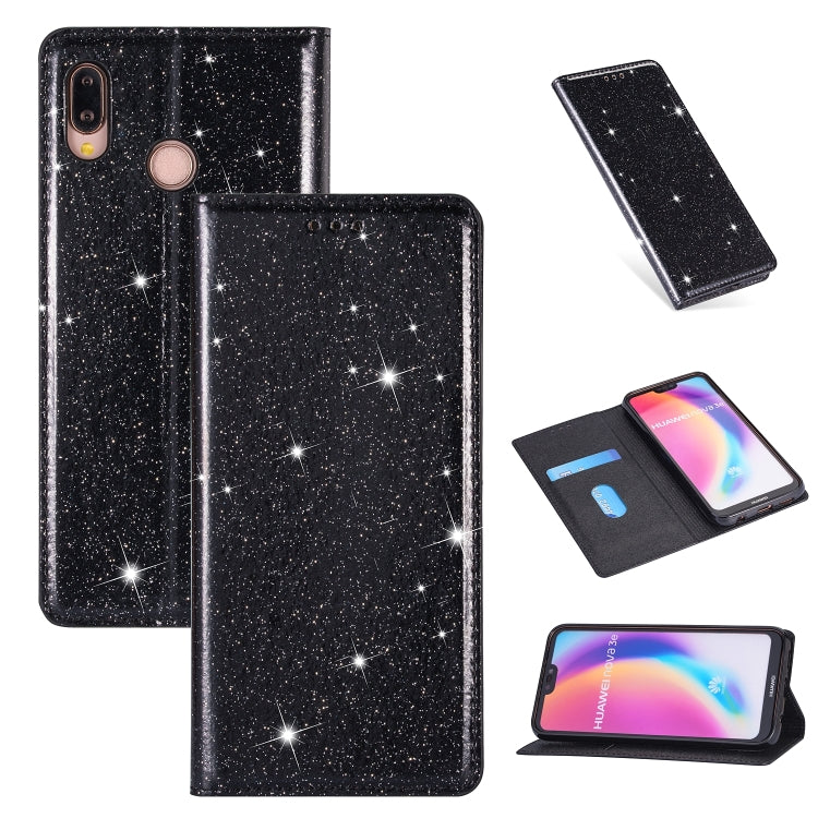 Ultrathin Glitter Magnetic Horizontal Flip Leather Case with Holder & Card Slots, For Huawei P40 Lite, For Huawei P40, For Huawei P40 Pro, For Huawei Mate 20 Pro, For Huawei Mate 10 Lite, For Huawei Mate 10 Pro, For Huawei Mate 20, For Huawei Mate 20 L...