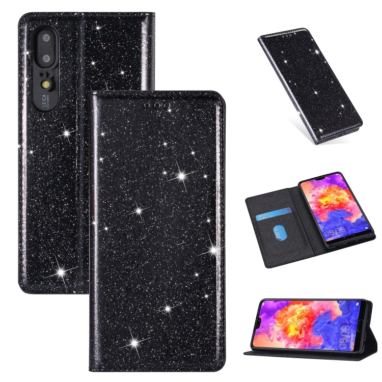 Ultrathin Glitter Magnetic Horizontal Flip Leather Case with Holder & Card Slots, For Huawei P40 Lite, For Huawei P40, For Huawei P40 Pro, For Huawei Mate 20 Pro, For Huawei Mate 10 Lite, For Huawei Mate 10 Pro, For Huawei Mate 20, For Huawei Mate 20 L...