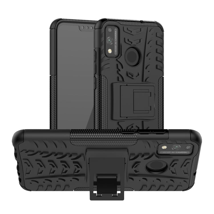 Tire Texture Shockproof TPU + PC Protective Case with Holder, For Xiaomi Redmi 9, For Huawei Honor 9X Lite, For Xiaomi Redmi 10X 5G, For Nokia 5.3, For Motorola Moto G8 Power Lite, For Huawei P Smart (2020), For LG Stylo 6