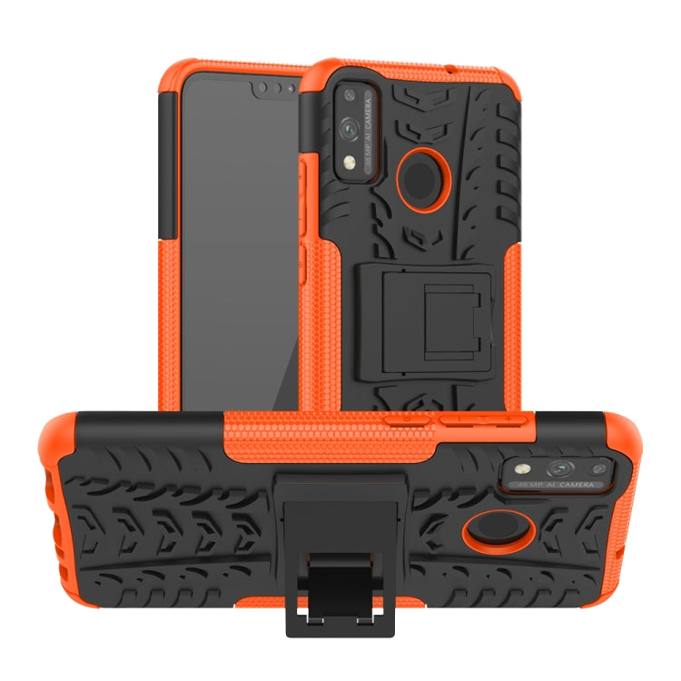 Tire Texture Shockproof TPU + PC Protective Case with Holder, For Xiaomi Redmi 9, For Huawei Honor 9X Lite, For Xiaomi Redmi 10X 5G, For Nokia 5.3, For Motorola Moto G8 Power Lite, For Huawei P Smart (2020), For LG Stylo 6