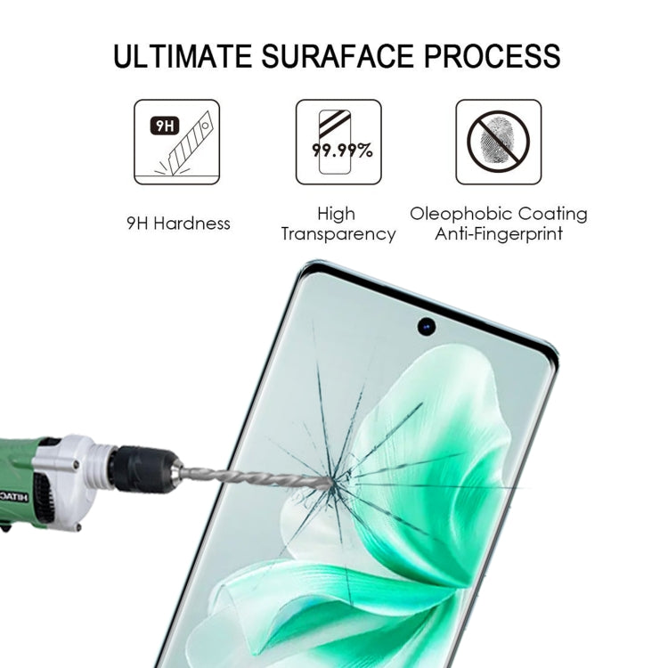 3D Curved Edge Full Screen Tempered Glass Film, For vivo V30 / V30 Pro