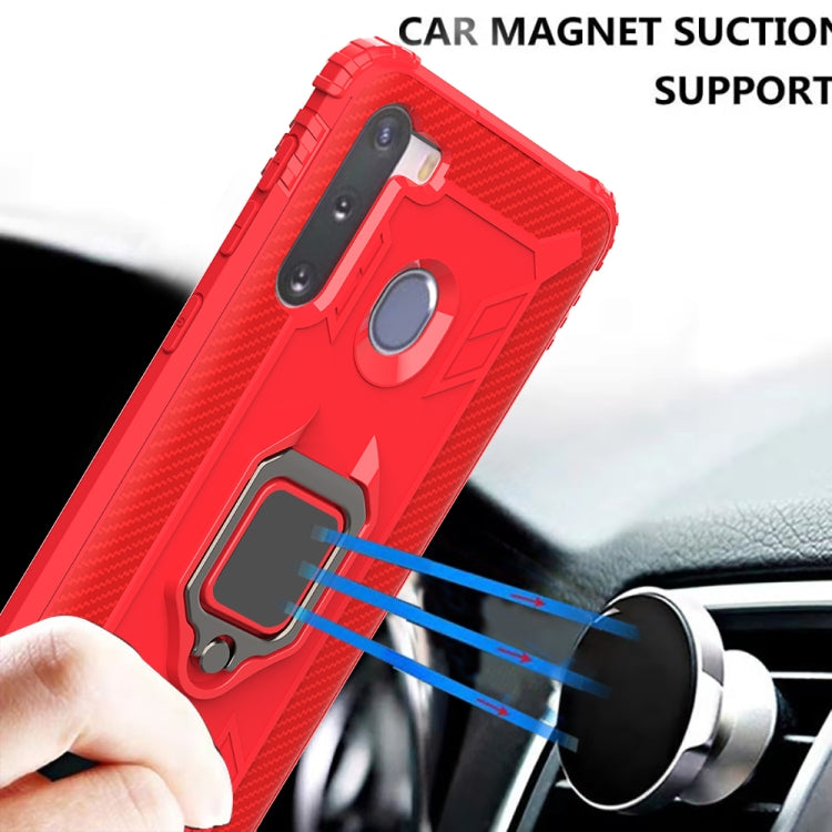 Carbon Fiber Protective Case with 360 Degree Rotating Ring Holder, For Samsung Galaxy A21 (US), For Samsung Galaxy A71 (5G), For Samsung Galaxy A51 (5G), For Xiaomi Mi 10 Lite / Youth (5G), For Xiaomi Redmi 9A, For Xiaomi Redmi 9C, For Huawei Y6p������...