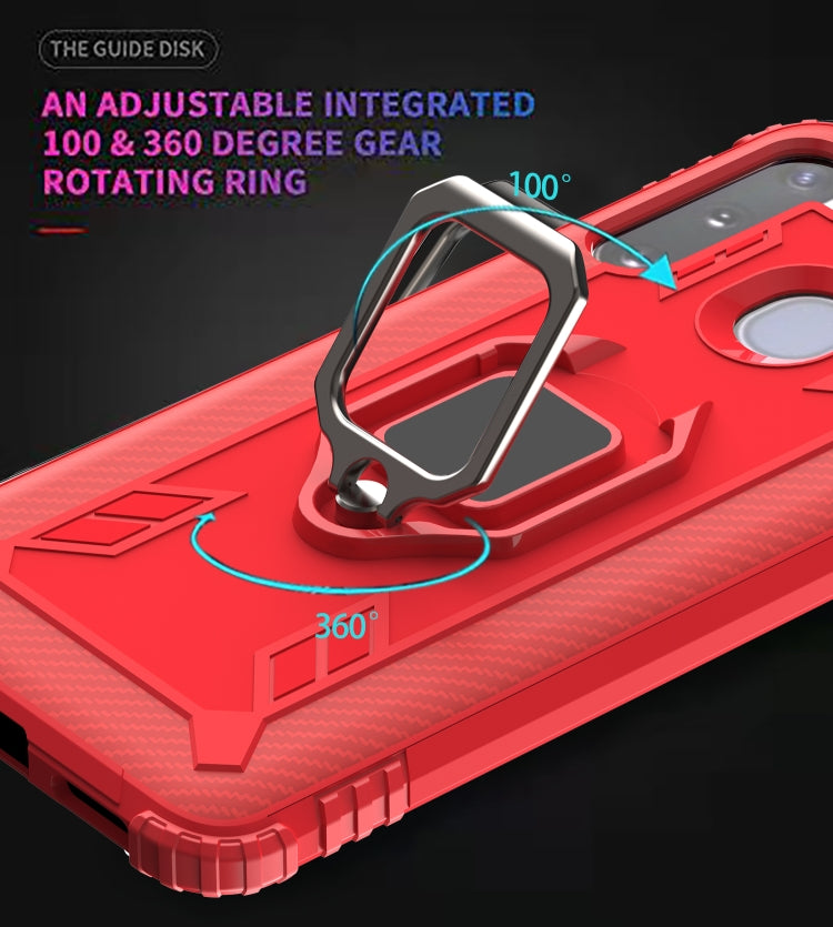 Carbon Fiber Protective Case with 360 Degree Rotating Ring Holder, For Samsung Galaxy A21 (US), For Samsung Galaxy A71 (5G), For Samsung Galaxy A51 (5G), For Xiaomi Mi 10 Lite / Youth (5G), For Xiaomi Redmi 9A, For Xiaomi Redmi 9C, For Huawei Y6p������...