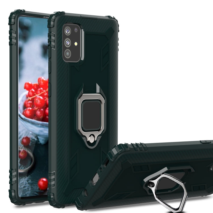 Carbon Fiber Protective Case with 360 Degree Rotating Ring Holder, For Samsung Galaxy A21 (US), For Samsung Galaxy A71 (5G), For Samsung Galaxy A51 (5G), For Xiaomi Mi 10 Lite / Youth (5G), For Xiaomi Redmi 9A, For Xiaomi Redmi 9C, For Huawei Y6p������...