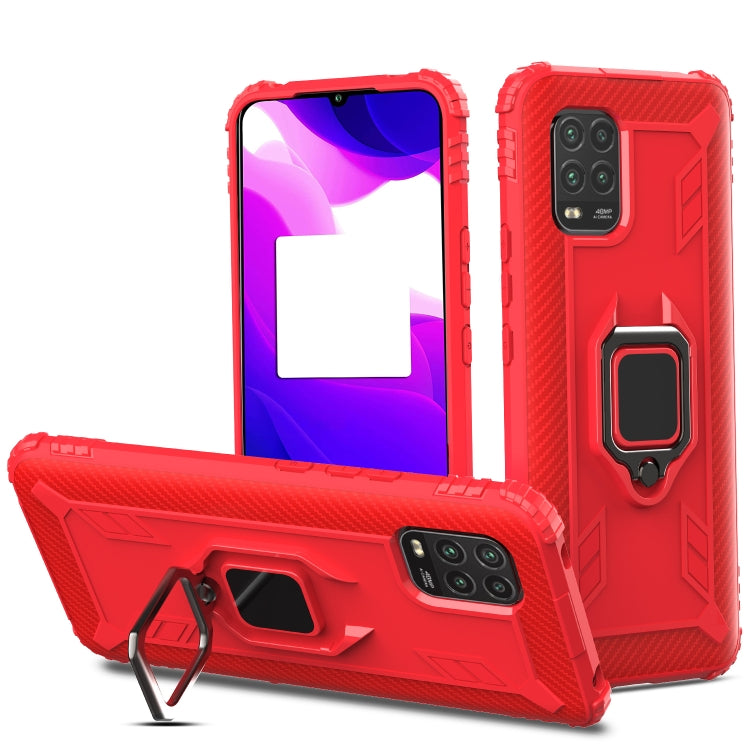 Carbon Fiber Protective Case with 360 Degree Rotating Ring Holder, For Samsung Galaxy A21 (US), For Samsung Galaxy A71 (5G), For Samsung Galaxy A51 (5G), For Xiaomi Mi 10 Lite / Youth (5G), For Xiaomi Redmi 9A, For Xiaomi Redmi 9C, For Huawei Y6p������...