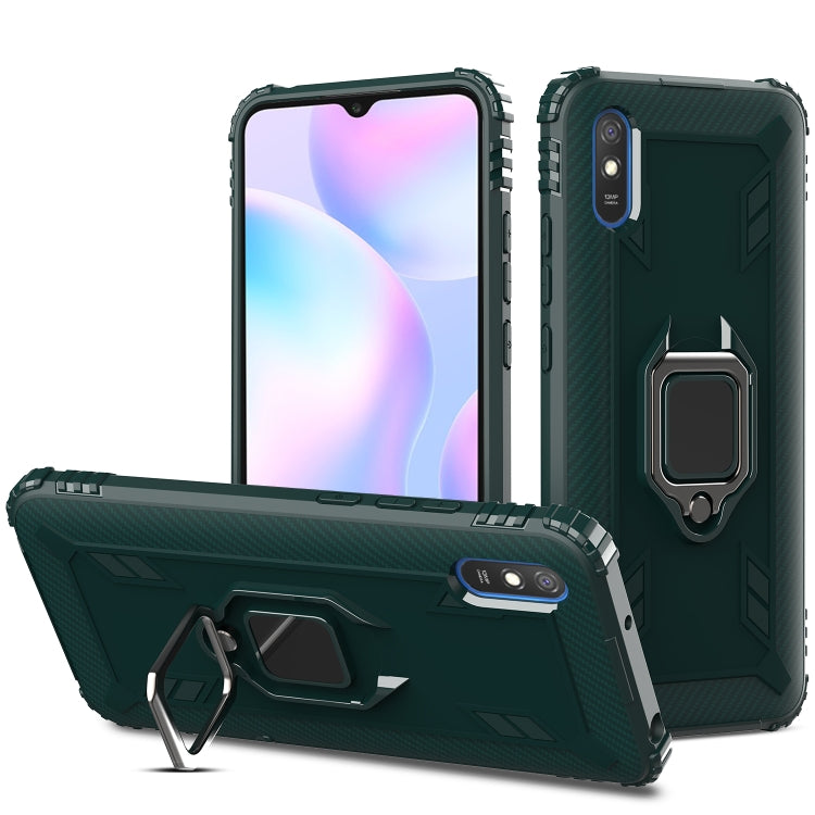 Carbon Fiber Protective Case with 360 Degree Rotating Ring Holder, For Samsung Galaxy A21 (US), For Samsung Galaxy A71 (5G), For Samsung Galaxy A51 (5G), For Xiaomi Mi 10 Lite / Youth (5G), For Xiaomi Redmi 9A, For Xiaomi Redmi 9C, For Huawei Y6p������...