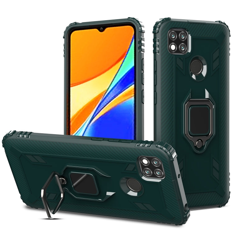 Carbon Fiber Protective Case with 360 Degree Rotating Ring Holder, For Samsung Galaxy A21 (US), For Samsung Galaxy A71 (5G), For Samsung Galaxy A51 (5G), For Xiaomi Mi 10 Lite / Youth (5G), For Xiaomi Redmi 9A, For Xiaomi Redmi 9C, For Huawei Y6p������...