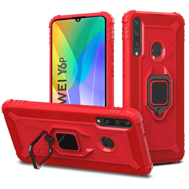 Carbon Fiber Protective Case with 360 Degree Rotating Ring Holder, For Samsung Galaxy A21 (US), For Samsung Galaxy A71 (5G), For Samsung Galaxy A51 (5G), For Xiaomi Mi 10 Lite / Youth (5G), For Xiaomi Redmi 9A, For Xiaomi Redmi 9C, For Huawei Y6p������...