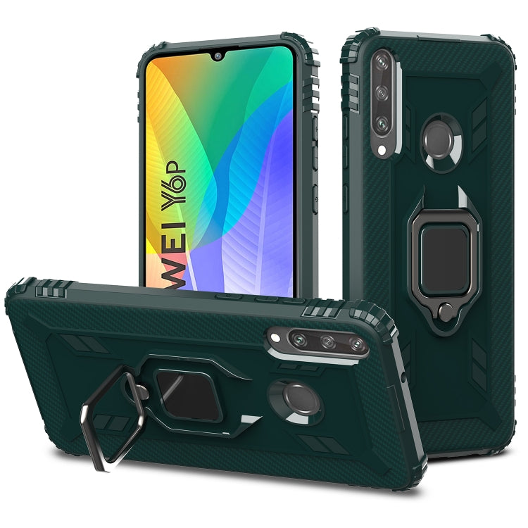 Carbon Fiber Protective Case with 360 Degree Rotating Ring Holder, For Samsung Galaxy A21 (US), For Samsung Galaxy A71 (5G), For Samsung Galaxy A51 (5G), For Xiaomi Mi 10 Lite / Youth (5G), For Xiaomi Redmi 9A, For Xiaomi Redmi 9C, For Huawei Y6p������...
