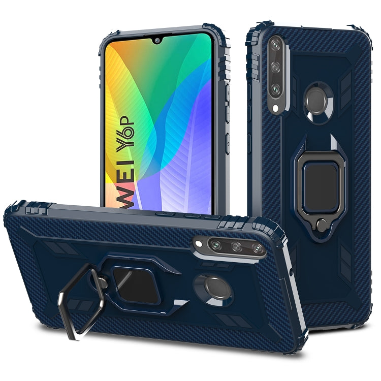 Carbon Fiber Protective Case with 360 Degree Rotating Ring Holder, For Samsung Galaxy A21 (US), For Samsung Galaxy A71 (5G), For Samsung Galaxy A51 (5G), For Xiaomi Mi 10 Lite / Youth (5G), For Xiaomi Redmi 9A, For Xiaomi Redmi 9C, For Huawei Y6p������...