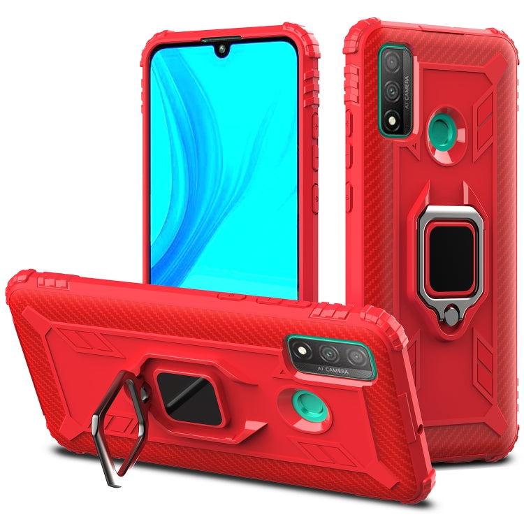 Carbon Fiber Protective Case with 360 Degree Rotating Ring Holder, For Samsung Galaxy A21 (US), For Samsung Galaxy A71 (5G), For Samsung Galaxy A51 (5G), For Xiaomi Mi 10 Lite / Youth (5G), For Xiaomi Redmi 9A, For Xiaomi Redmi 9C, For Huawei Y6p������...
