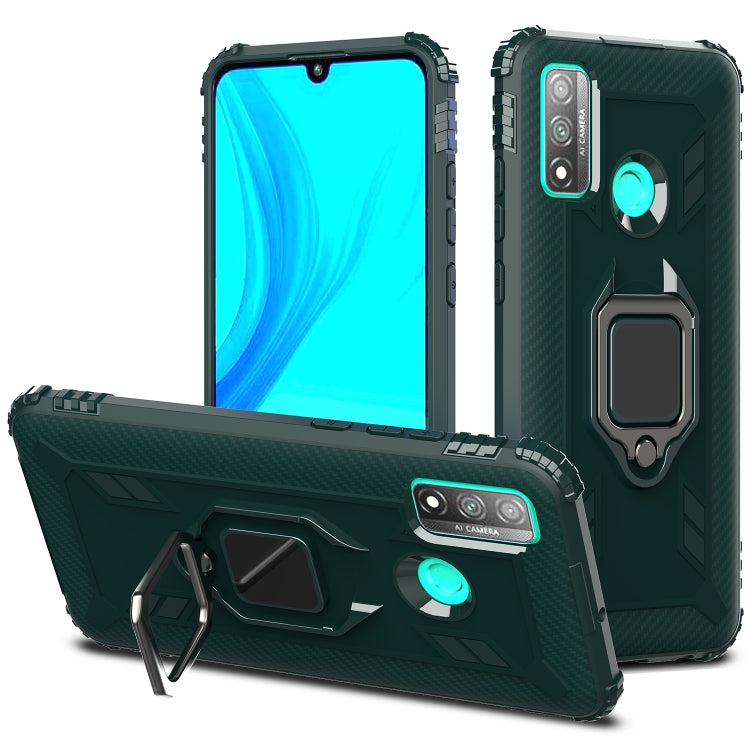 Carbon Fiber Protective Case with 360 Degree Rotating Ring Holder, For Samsung Galaxy A21 (US), For Samsung Galaxy A71 (5G), For Samsung Galaxy A51 (5G), For Xiaomi Mi 10 Lite / Youth (5G), For Xiaomi Redmi 9A, For Xiaomi Redmi 9C, For Huawei Y6p������...