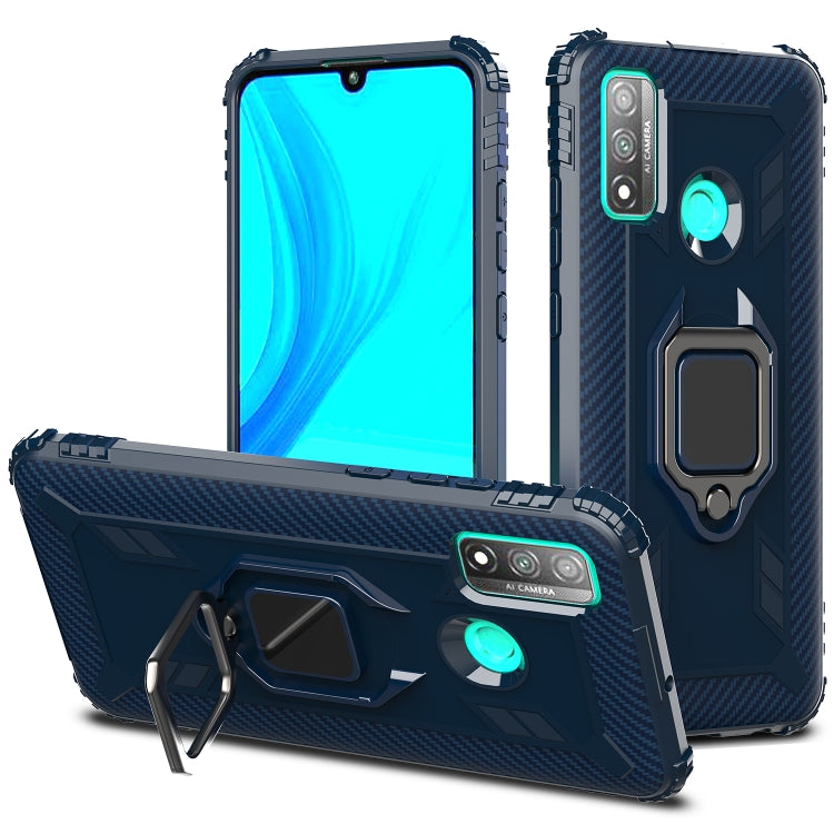 Carbon Fiber Protective Case with 360 Degree Rotating Ring Holder, For Samsung Galaxy A21 (US), For Samsung Galaxy A71 (5G), For Samsung Galaxy A51 (5G), For Xiaomi Mi 10 Lite / Youth (5G), For Xiaomi Redmi 9A, For Xiaomi Redmi 9C, For Huawei Y6p������...